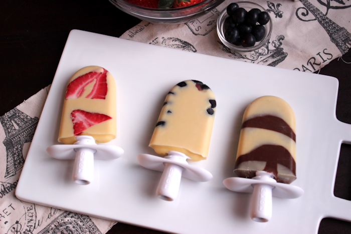 silk milk pudding pops - strawberry banana, blackberry chocolate, blueberry banana and more! @lovemysilk  #mybloom #silklove