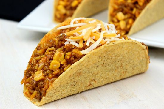 Corn and Rice Tacos