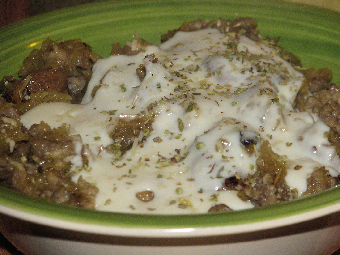 Sausage Spaghetti Squash with Alfredo