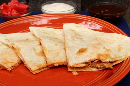 BBQ & Cheese Chicken Quesadilla