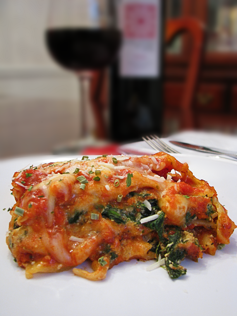 Spinach and Mushroom Lasagna
