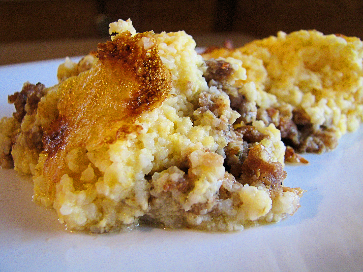 Sausage and Cheese Grits Casserole