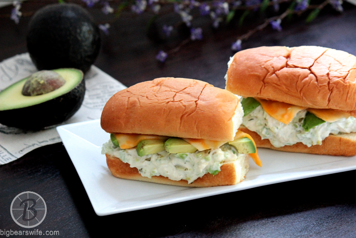 Mini Chicken Salad, Avocado and Cheese Subs