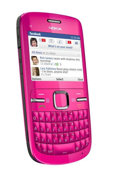 NOKIA C3 PINK Pictures, Images and Photos