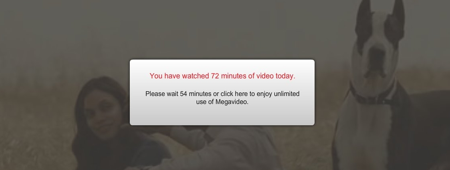 limitacion megavideo 72 minutos