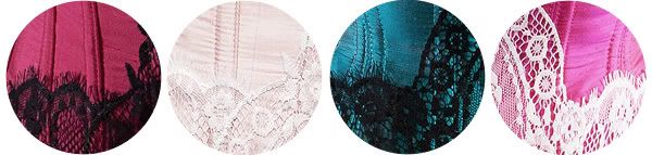 Silk Dupioni Lace Corset Colors