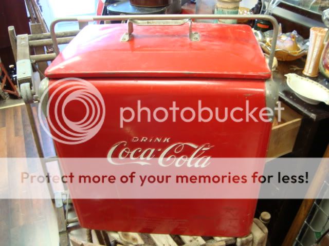 Odd Antique Metal Coke Cooler 1946  to USA AND CANADA 