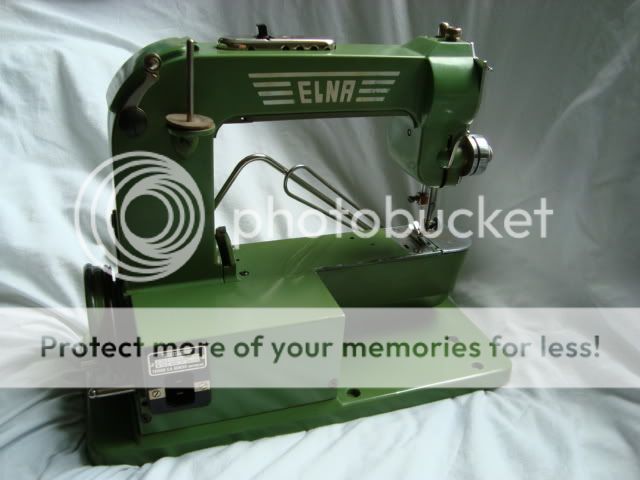 Rare Elna Grasshopper Sewing Machine+Case   