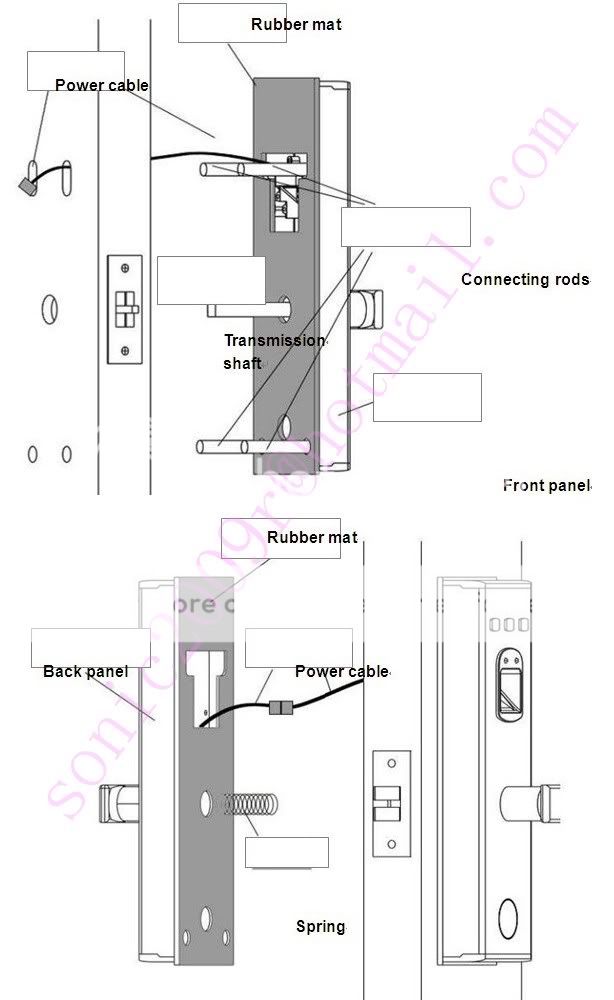 Security Digital Fingerprint Access Control Door Lock  