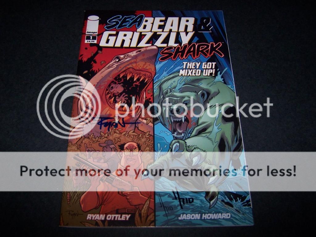 SIGNED HOWARD/OTTLEY SEA BEAR & GRIZZLY SHARK #1 1ST PR  