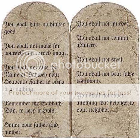 Ten Commandments On Stone Tablets Photo by nakaryah | Photobucket